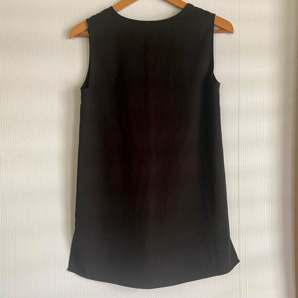 size s small NWT Alberto Makali black tank cami camisole  side split hem $60 v-n - Picture 7 of 7
